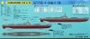 Pit-Road W122 IJN Submarine Type I-54 Class Submarine I-56 & I-58 1/700